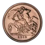 2010 Gold Quarter Sovereign Bullion Coin