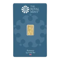 1g Britannia Gold Bar (New Design)