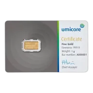 1g Gold Bar