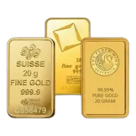 20 Gram Gold Bar (Random Brand, No Assay Card)