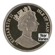 1/2 Oz Platinum Isle of Man Noble - BU (Random Year)