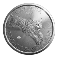 Pre-Owned 2017 Canadian Lynx 1oz Silver Coin - VAT Free