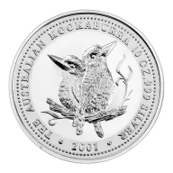 Pre-Owned 2001 Australian Kookaburra 10oz Silver Coin - VAT Free