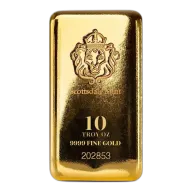 10 oz Scottsdale Mint Cast Gold Bar (New)