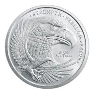 1/4 oz Silver Round Eagle Golden State Mint