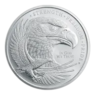 1/2 oz Silver Round Eagle Golden State Mint