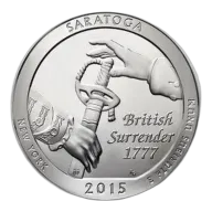 2015 Saratoga ATB 5 oz Silver - America The Beautiful