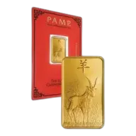 PAMP Suisse Lunar Goat 5g Gold Bullion Bar Pre-Owned