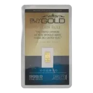 2013 Gold 0.5 Gram Bar Noble Mint - Pre-Owned