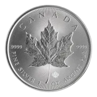 1 oz Canadian Silver Maple Leaf .9999