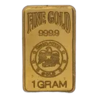 1g Minted Gold Bullion Bar Emirates Pre-Owned