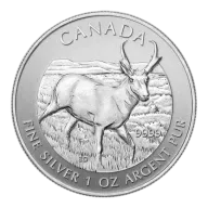 RCM 1oz Silver Wildlife Antelope - 2013