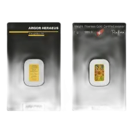 1 gram Argor-Heraeus Gold bar - Kinebar