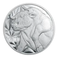 1/2 oz Silver Round Bull and Bear Golden State Mint
