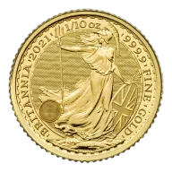 1/10 OZ Gold Britannia Coin (Random Years)