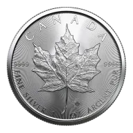 Pre-Owned 1 oz Maple Leaf Silver Coin