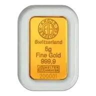 5 gram Gold Bar Argor-Heraeus