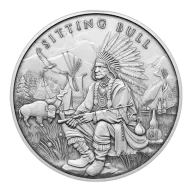 Pinehurst Legendary Warriors: Sitting Bull 1oz Silver Round