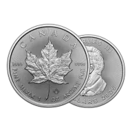 1oz Silver Maple Leaf Coins - Royal Canadian Mint