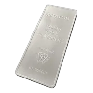1kg Metalor Platinum Minted Bar
