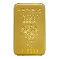 5g Gold Bar Heraeus Loose - Pre-Owned