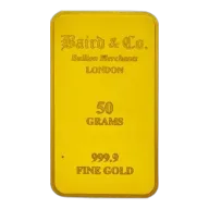 50g Minted Gold Bar Baird & Co. Pre-Owned