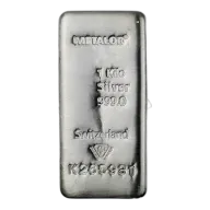 1kg Metalor Silver Cast Bar