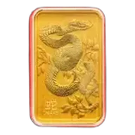 The Perth Mint Lunar Snake 1 oz Gold Minted Bar (New)
