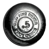 1/2 oz Hand Poured Silver Round YPS