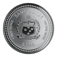 2025 1 oz Samoan Zebra Seahorse Silver Coin