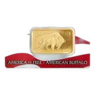 1oz PAMP Gold Bar - America the Free Buffalo