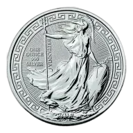 2018 1 oz British Silver Oriental Border Britannia Coin