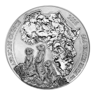 2016 Rwanda 1 oz Silver African Meerkat