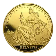 Swiss Helvetia 1/4 oz Gold Round