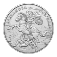 1-oz Alexander the Great Design .999 Fine Silver Round