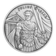 1-oz Julius Caesar Design .999 Fine Silver Round