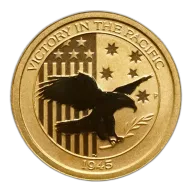 Australia $15 10th Ounce Gold BU 2017 Victory in the Pacific