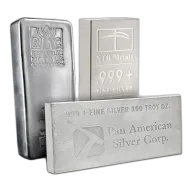 Silver Bar 100 oz .999+ Fine (Manufacturer of our Choice)