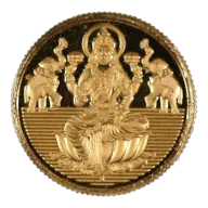 India GRT Jewelers 50 Gram Gold Lakshmi Round (Type 2)