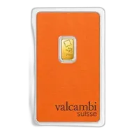 1/2 Gram Gold Bar - Valcambi (with Assay)
