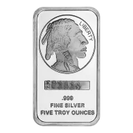 SilverTowne 5 oz Silver Bar - Buffalo Design