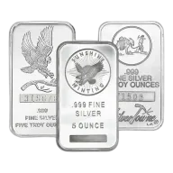 Random Manufacturer Silver Bar 5 oz