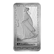 PAMP SUISSE Silver Bar 10 oz- Newmont Lady of Liberty