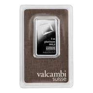 Valcambi One Ounce Platinum Bar