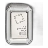 Valcambi 2.5 Gram Platinum Bar