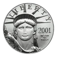 2001 Platinum American Eagle One Ounce