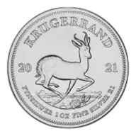 Pre-Owned 2021 Silver Krugerrand 1 oz Bullion Coin