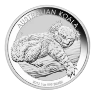 Australian Koala 1 Ounce Silver 2012
