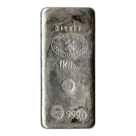 Random Manufacturer Silver Bar 1 Kilo - 32.15 oz