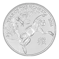 2016 1 oz Silver Coin Lunar Year of the Monkey Royal Mint Bullion